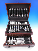 Renaissance by Christofle France Sterling Silver Flatware Service Set 84 pieces