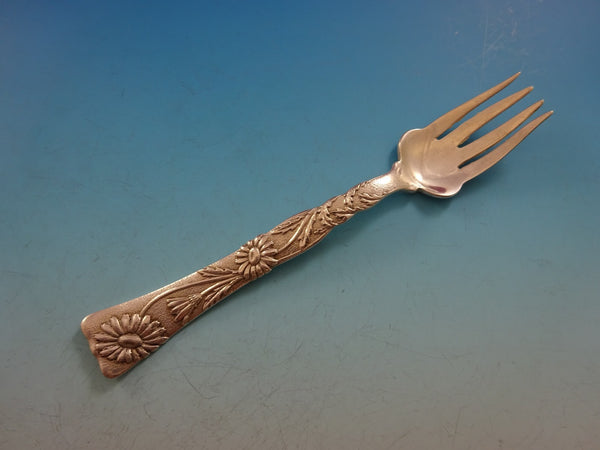Vine by Tiffany and Co Sterling Silver Fish Fork Wavy Tines with Daisy 6 1/2"