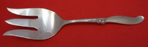 Silver Melody by International Sterling Silver Cold Meat Fork Large 9"