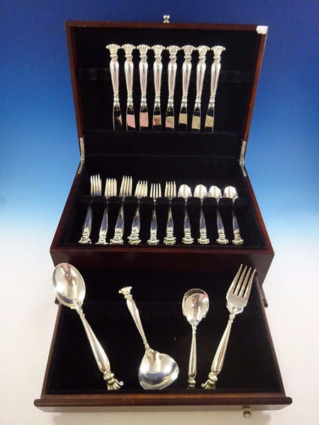 Romance of the Sea by Wallace Sterling Silver Flatware Set Service 36 Pcs