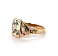 10k Yellow Gold Signet Ring Jewelry (#J5689)