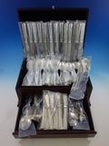 Mauriziano by Schiavon Italy Sterling Silver Flatware Set 12 Dinner 66 PC New