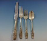 Milburn Rose by Westmorland Sterling Silver Flatware Set For 8 Service 43 Pieces