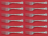 English King by Tiffany and Co Sterling Silver Regular Fork Set 12 pieces 6 7/8"