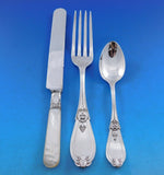 Grecian by Whiting Sterling Silver Flatware Service Set 23 pieces Rare Figural