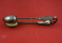 Chinese Export by Wang Hing Sterling Silver Sugar Tongs 5" w/ Bamboo Design