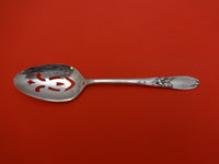 White Orchid by Community Plate Silverplate Pierced Serving Spoon 8 1/4" Orig