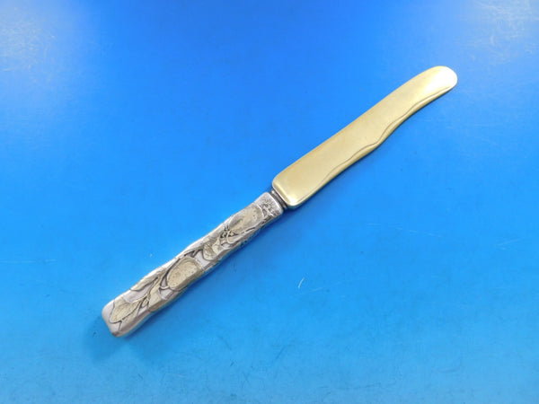 Lap Over Acid Etched by Tiffany Sterling Silver Dessert Knife GW HHAS w/ Pears