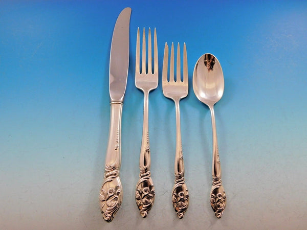 Enchanting Orchid by Westmorland Sterling Silver Flatware Set Service 32 Pieces