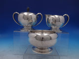 Colonial Fiddle by Tuttle Sterling Silver Tea Set 5 Piece (#6120) Vintage