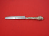 Rose by Stieff Sterling Silver Dinner Knife blunt SP blade w/ cartouche 9 7/8"