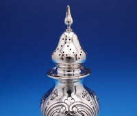 Floral by Shreve Sterling Silver Salt Dip and Pepper Shaker Set 2pc (#7768)