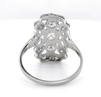 18k White Gold 3/4ct TW Genuine Natural Diamond Filigree Ring Size 6.5 (#J7167)