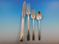 Silver Flutes by Towle Sterling Silver Flatware Set for 8 Service 47 pcs Dinner