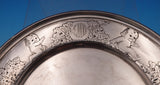 Matthews Co Sterling Silver Child's Set 2pc Plate Bowl Acid Etched Kewpies #9030