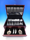 Lily by Frank Whiting Sterling Silver Flatware Set 12 Service 86 pcs K monogram