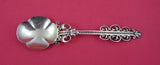 Pattern Unknown by Shiebler Sterling Preserve Spoon vermeil w/ maple leaf 7 1/4"