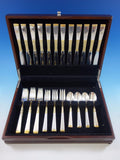 Golden Scroll by Gorham Sterling Silver Flatware Set Place size Service 48 Pcs