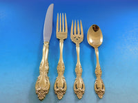 Du Maurier Gold by Oneida Sterling Silver Flatware Set for 12 Service 48 Pieces