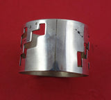 Aztec by Taxco Mexican Mexico Sterling Silver Napkin Ring 1 1/4" x 1" .25 ozt.