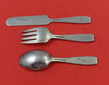 Cordis by Tiffany and Co Sterling Silver Baby Set 3pc Knife 5" Fork 4" Spoon 4"