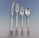 Aegean Weave Plain by Wallace Sterling Silver Flatware Set for 8 Service 38 pcs