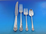 Ecstasy by Amston Sterling Silver Flatware Set for 12 Service 62 pcs Dinner Size