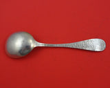 Antique Hammered by John Bellis Sterling Silver Gumbo Soup Spoon "P" 6 7/8"