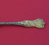 Stag Hunt by Garrard and Co English Sterling Silver Dessert Spoon Vermeil 7 1/4"