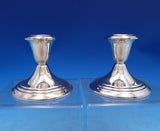 Old French by Gorham Silverplate Candlestick Pair #YC3003 3 1/4" (#7423)