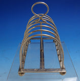 William Hutton and Sons English Estate Sterling Silver Toast Rack w/ Feet #8631