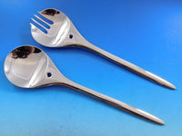 Designer Mixed Stainless Steel Flatware Set #2 Service 62 Pieces Modern Unused