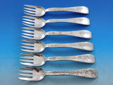 Lap Over Edge Acid Etched Tiffany & Co. Sterling 24Pc Fish Set Birds Aesthetic