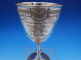English Estate Silverplated Goblet Trophy Engraved Dated 1874 6 1/2" (#7742)