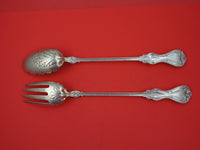 Duke of York by Whiting Sterling Silver Salad Serving Set long 12 3/4"