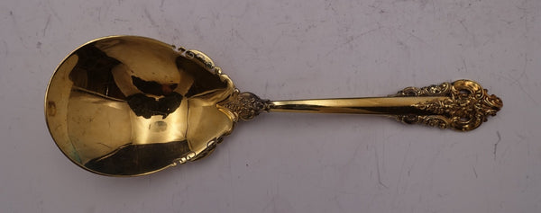 Grande Baroque Gold Accent by Wallace Sterling Berry Spoon 9 3/8"