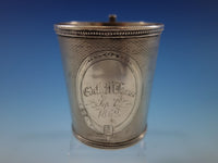 Tifft & Whiting Sterling Silver Baby Child's Cup Mug Engine Turned B.C. 1862