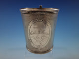 Tifft & Whiting Sterling Silver Baby Child's Cup Mug Engine Turned B.C. 1862