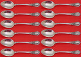American Victorian by Lunt Sterling Silver Demitasse Spoon Set 12 pieces 4 1/2"