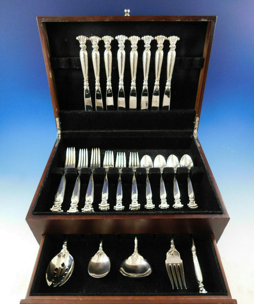 Romance of the Sea by Wallace Sterling Silver Flatware Set for 8 Service 37 pcs