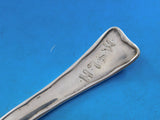 Lap Over Acid Etched by Tiffany Sterling Silver Place Soup Spoon Flowers 7" #3
