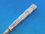 Lap Over Acid Etched by Tiffany Sterling Silver Fruit Fork HHAS w/ Mushrooms 7"