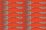 Georgian Rose by Reed & Barton Sterling Silver Salad Fork Set 12 pcs 6 1/4"