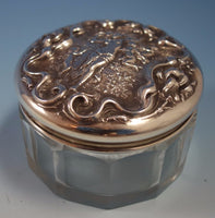 Irian by Wallace Sterling Silver Dresser Jar #3012 3 1/4" No Monogram (#1744)