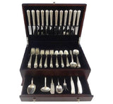American Directoire by Lunt Sterling Silver Flatware Set 12 Service 77 pcs Deco
