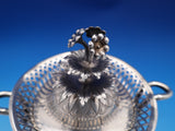 Austrian .813 Silver Sugar Bowl w/ 3-D Leaf and Flower 3 Level Finial (#8442)