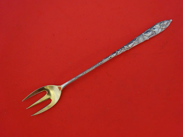 Vine by Tiffany Sterling Silver Cocktail Fork GW 6" Squash 3-tine Wide Tines