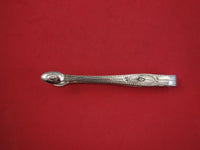 English Georgian Sterling Silver Sugar Tong bright-cut Stephen Adams 5 1/2"