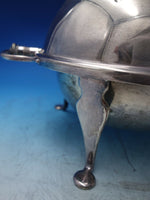 English Silver on Copper Warming Dome with Stand c. 1800 8" x 1 1/2" (#5978)