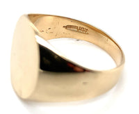 10k Yellow Gold Signet Ring Blank (Not Engraved) Size 6.5 Jewelry (#J6326)